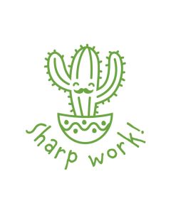 ATA Teacher's Stamp - Sharp Work! - Merit Stamp ST1272