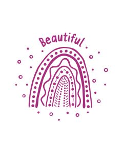 ATA Teacher's Stamp: Beautiful Rainbow - Rainbow Dreaming Merit Stamp - ST1293