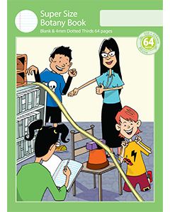 Super Size Botany Book 4mm Dotted Thirds 64pp