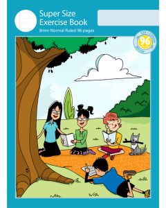 Super Size Exercise Book 8mm Normal Ruled 96pp