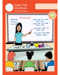 Super Size Grid Book 5mm Grid 64pp