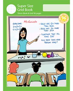 Super Size Grid Book Blank and 10mm Grid 96pp