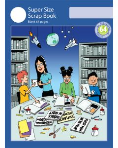 Super Size Scrap Book 64pp Blue Cover