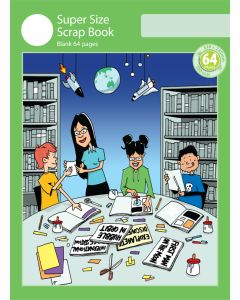 Super Size Scrap Book 64pp Green Cover