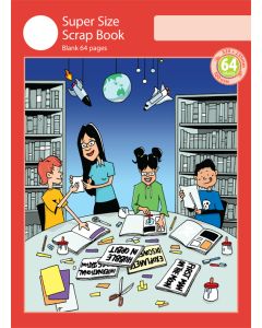 Super Size Scrap Book 64pp Red Cover