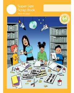 Super Size Scrap Book 64pp Yellow Cover