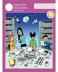 Super Size Scrap Book 96pp Purple Cover