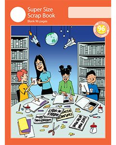 Super Size Scrap Book 96pp Red Cover