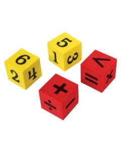 Foam Numbers and Operations Dice - 20pcs