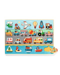 Djeco 22 Piece Transport Wooden Puzzle (2 years+)