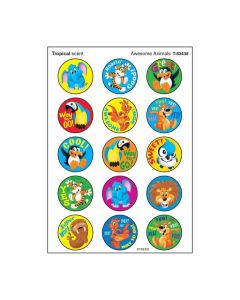 Scratch 'n Sniff Stinky Stickers Tropical scent & Awesome Animals