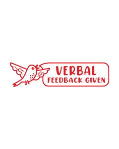 ATA Teacher's Stamp: Verbal Feedback Given - TS2365
