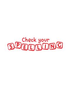 ATA Teacher's Stamp: Check Your Spelling - TS2375