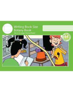 Writing Book Size Botany Book 18mm Normal Ruled 64pp
