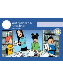 Writing Book Size Scrap Book 64pp Blue Cover