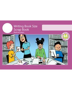 Writing Book Size Scrap Book 64pp Purple Cover