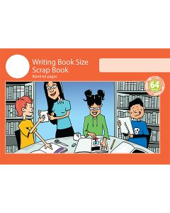 Writing Book Size Scrap Book 64pp Red Cover