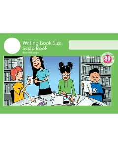 Writing Book Size Scrap Book 80pp Green Cover