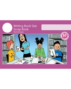 Writing Book Size Scrap Book 80pp Purple Cover