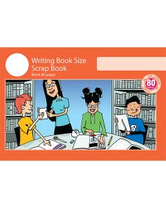 Writing Book Size Scrap Book 80pp Red Cover
