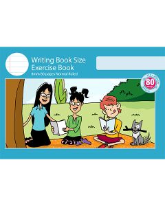Writing Book Size Exercise Book 8mm Normal Ruled 80pp