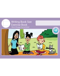 Writing Book Size Exercise Book 18mm 48pp Normal Ruled