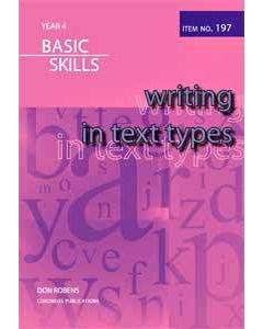 Writing in Text Types Year 4 (item no. 197)